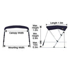 Oceansouth 3 Bow Whitewater Bimini Top - Boatyard Malaysia