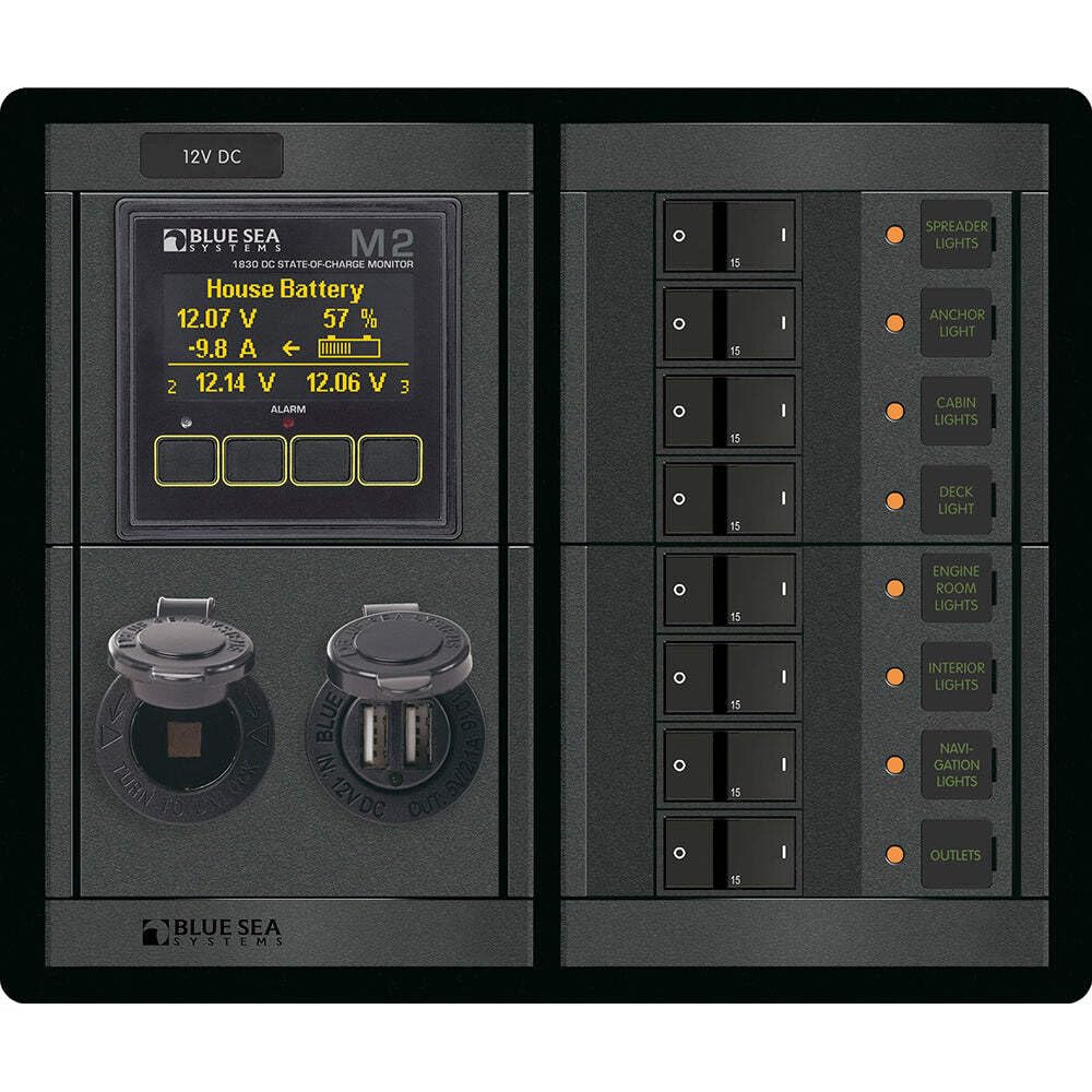 Blue Sea System Panel 360 12VDC - Boatyard Malaysia
