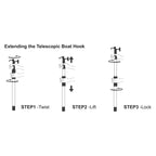 Oceansouth Telescopic Boat Hook - Boatyard Malaysia