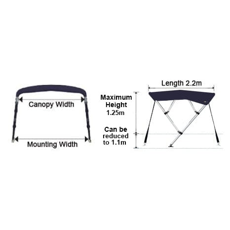 Oceansouth 4 Bow Bimini Top - Boatyard Malaysia