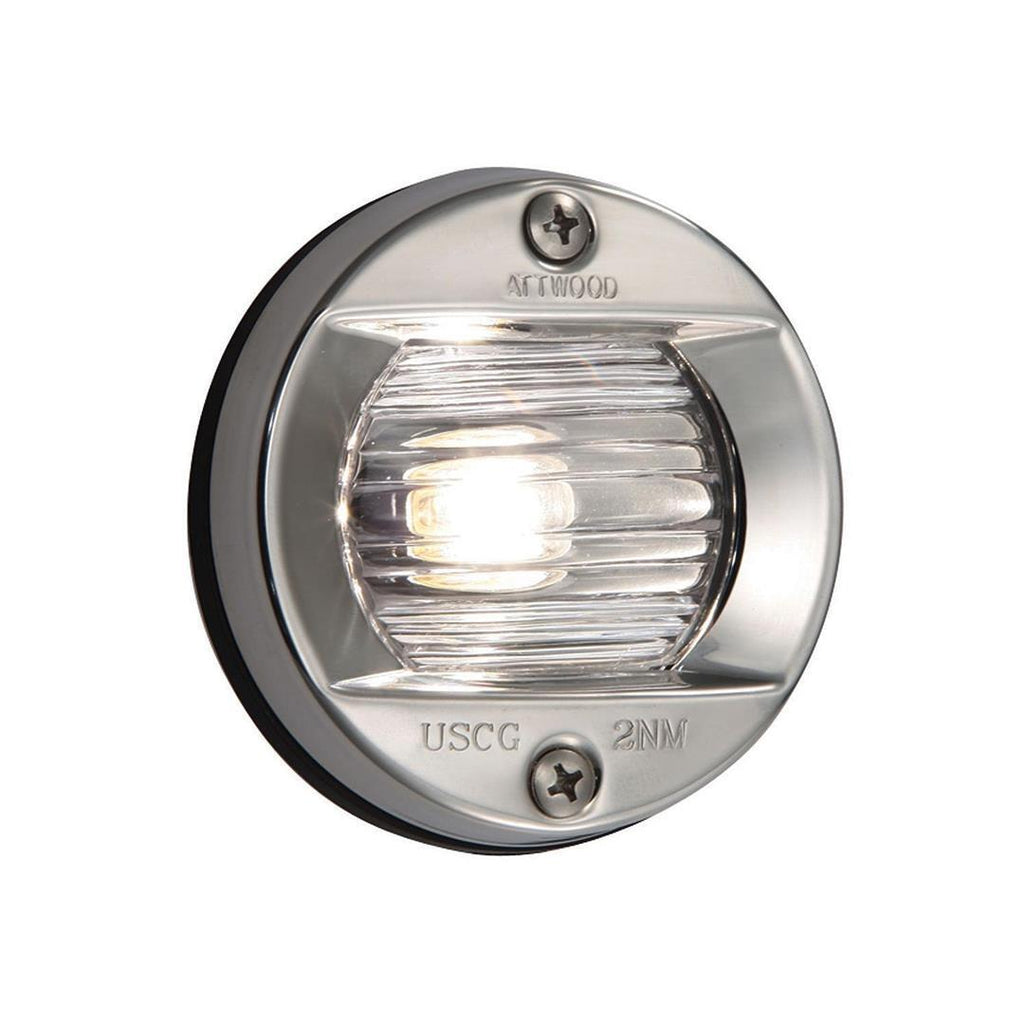 Attwood Stern Lights - Flush Mount Vertical Stainless Steel Flush Mount Transom Light - Boatyard Malaysia