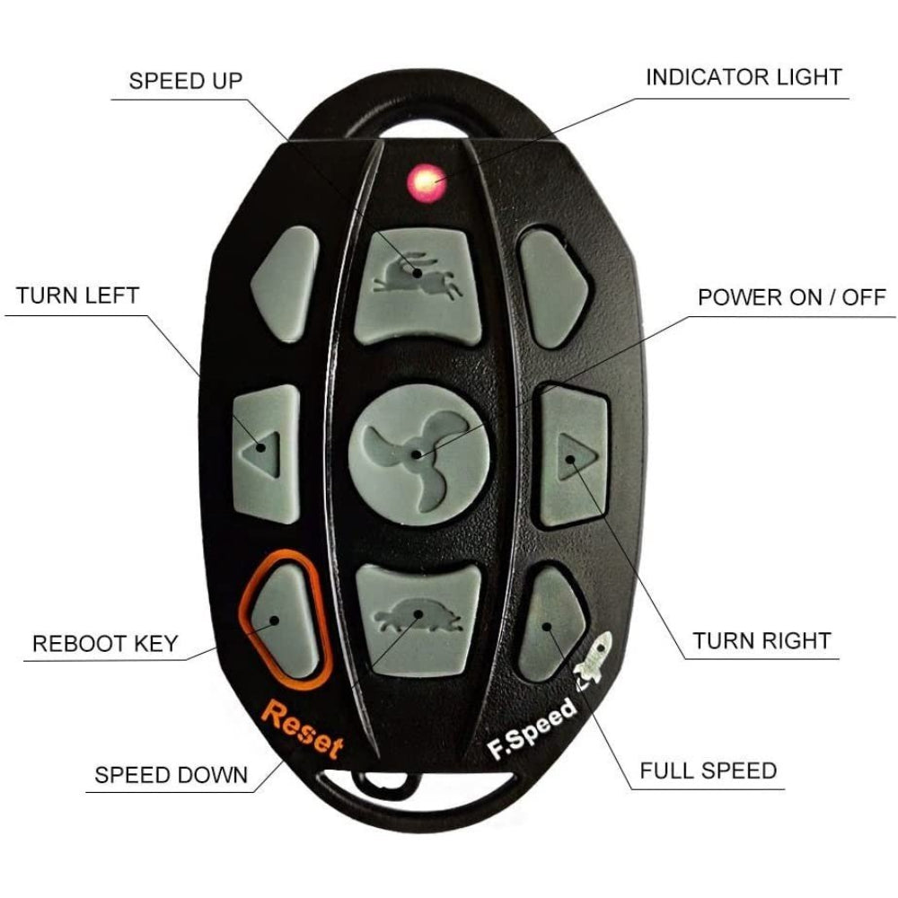 Haswing Cayman T Transom Mount Trolling Motor Black - Boatyard Malaysia