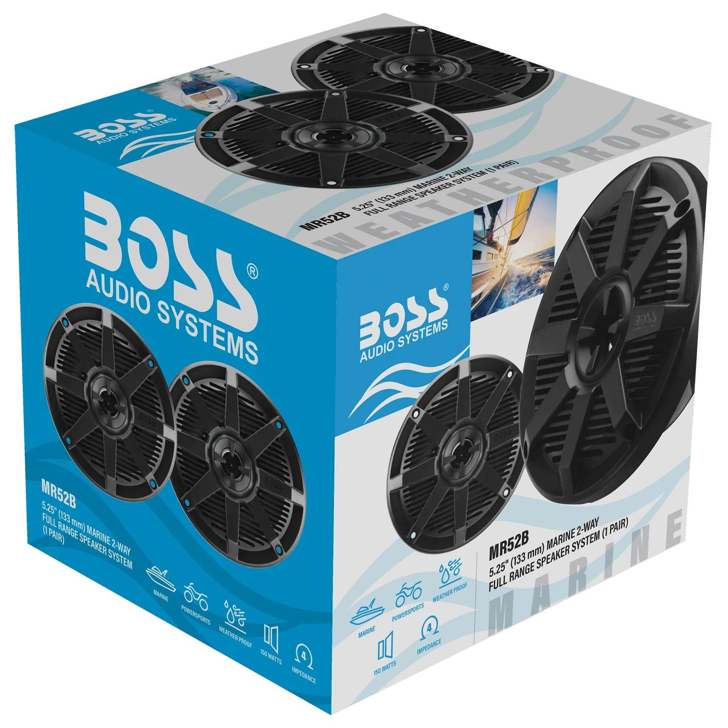 MR52 5.25" 150W Marine Speaker boatyardmalaysia