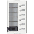 Blue Sea System Contura Circuit Breaker Switch Panel with USB Charger - 5 Position - Boatyard Malaysia