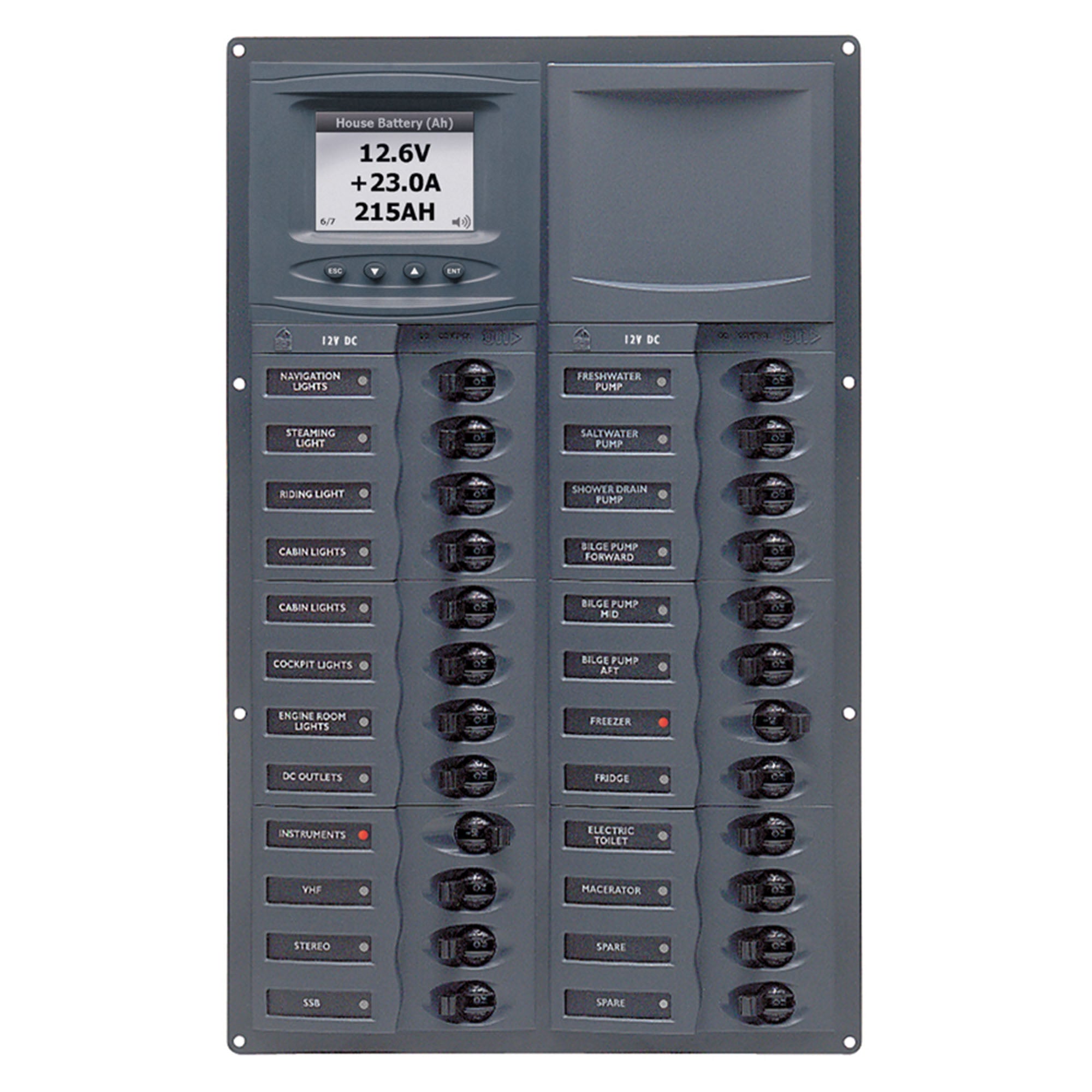 BEP Marine DC Circuit Breaker Panels—With Digital/Analog Monitoring - Boatyard Malaysia