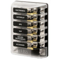 Blue Sea System ST Glass 6 Circuit Fuse Block with Cover - Boatyard Malaysia