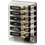Blue Sea System ST Glass 6 Circuit Fuse Block with Cover - Boatyard Malaysia