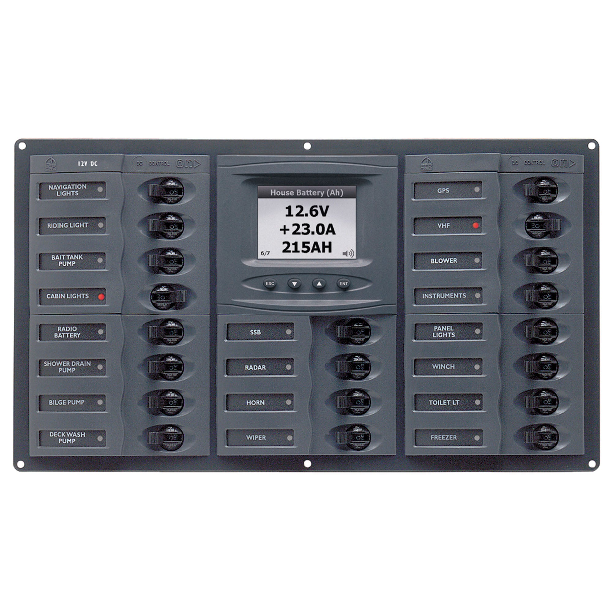 BEP Marine DC Circuit Breaker Panels—With Digital/Analog Monitoring - Boatyard Malaysia