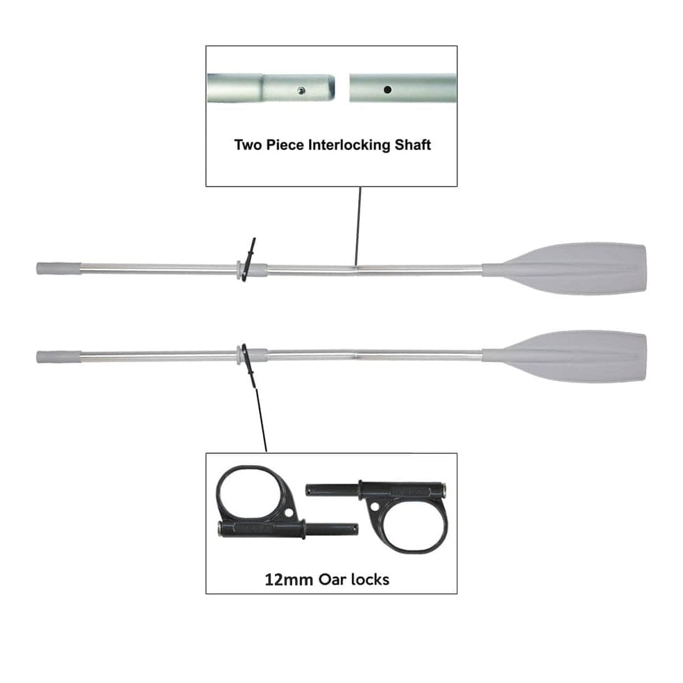 Oceansouth Aluminum Oars Split Shaft with Locks - Boatyard Malaysia