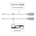 Oceansouth Aluminum Oars Split Shaft with Locks - Boatyard Malaysia