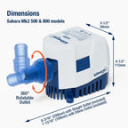 Attwood Sahara MK2 Automatic Bilge Pumps - Boatyard Malaysia