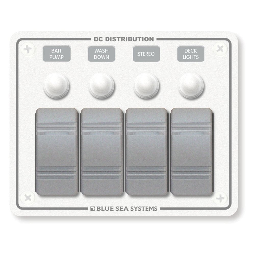 Blue Sea System Contura Water Resistant 12V DC Circuit Breaker Panel - Boatyard Malaysia