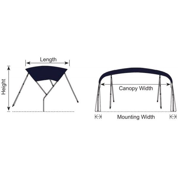 Oceansouth Sailboat Bimini Top Stainless Steel - Boatyard Malaysia