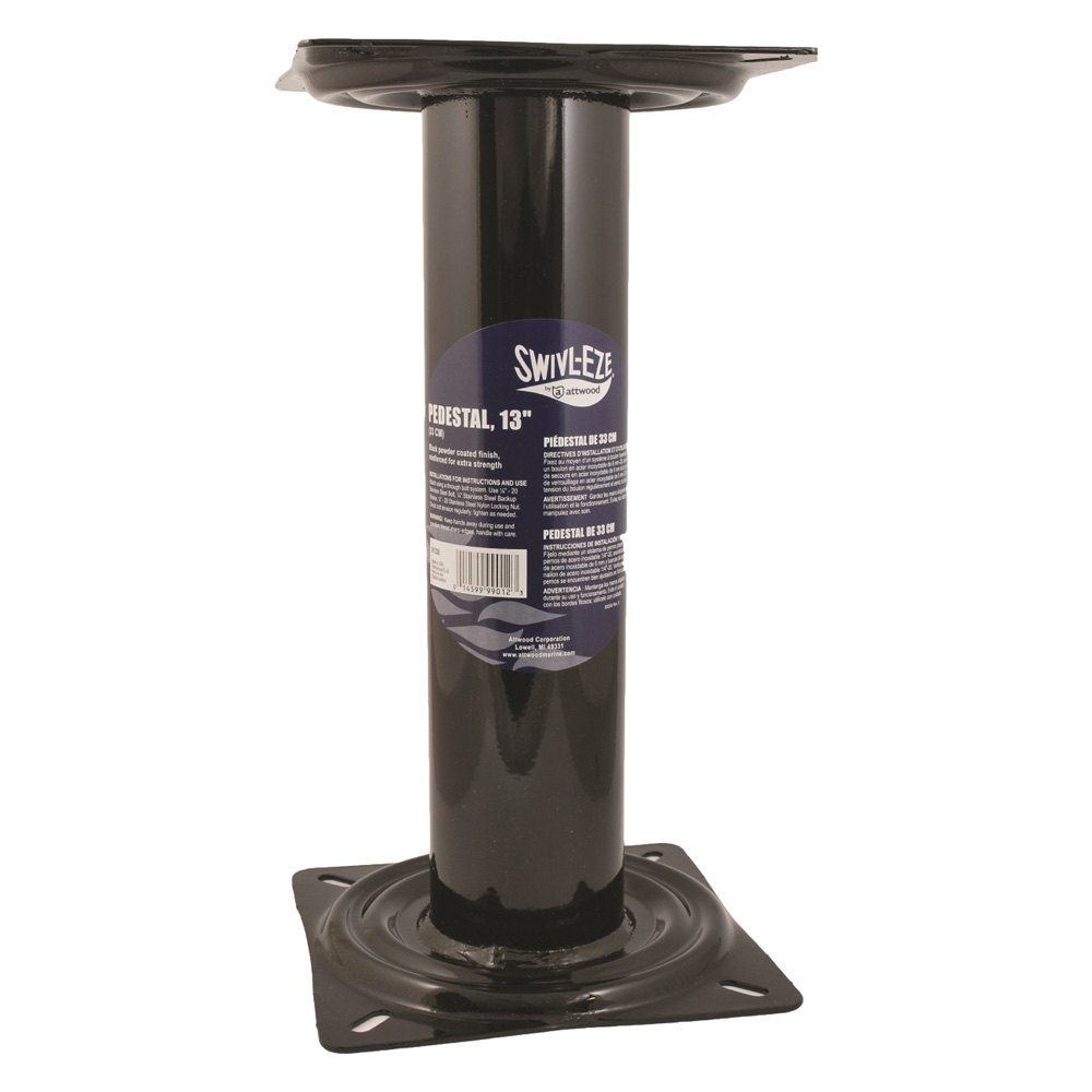 Swivl-Eze Black Powder Coated Seat Pedestals boatyardmalaysia