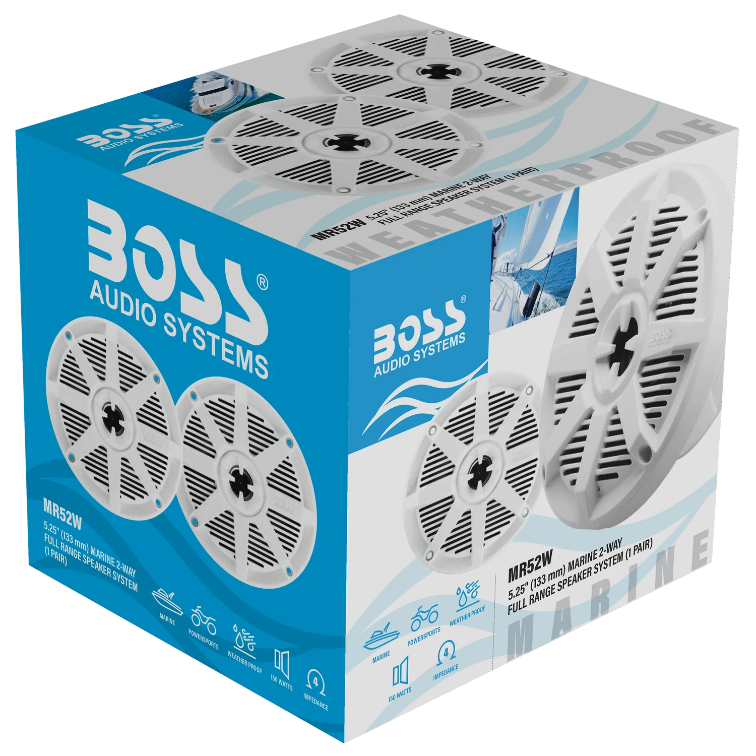 MR52 5.25" 150W Marine Speaker boatyardmalaysia