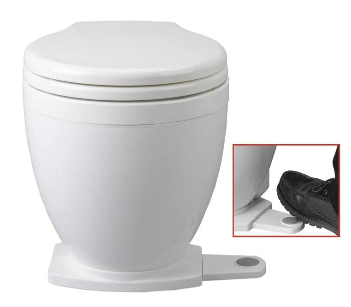 Jabsco Lite Flush Electric 12V Toilet W/Footswitch