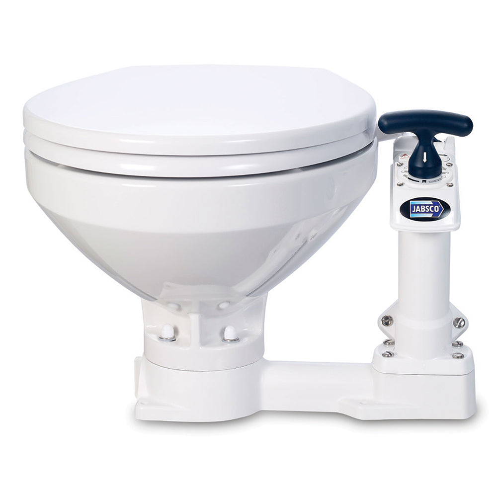 Jabsco Manual Marine Toilet - Regular Bowl W/Soft Close Lid