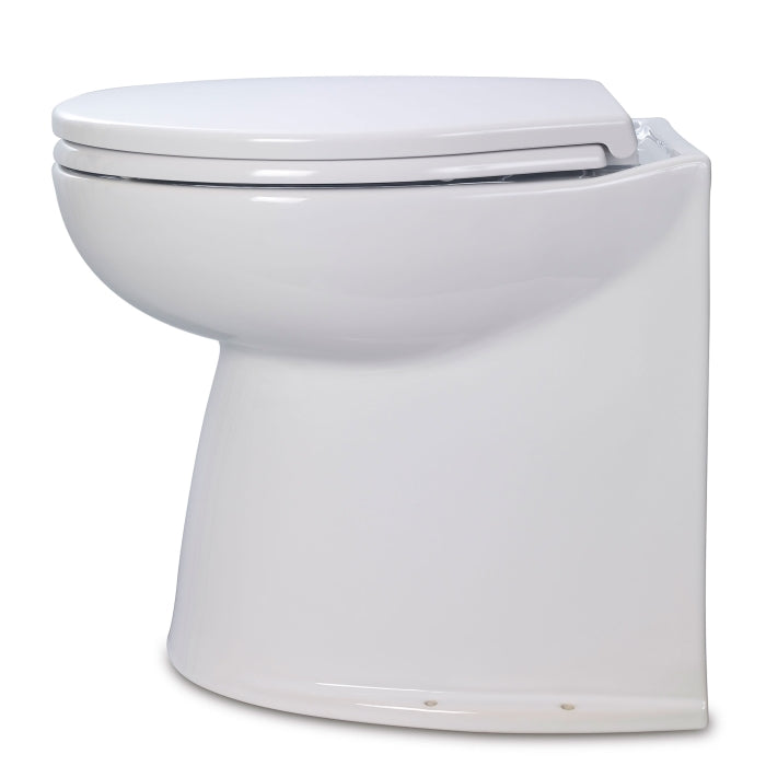 Jabsco 17" Deluxe Flush Fresh Water Electric Toilet W/Soft Close Lid - 12V
