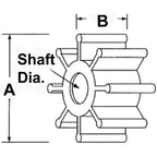 Jabsco Impeller Kit - 12 Blade - Neoprene - 2-¼ Diameter - Boatyard Malaysia