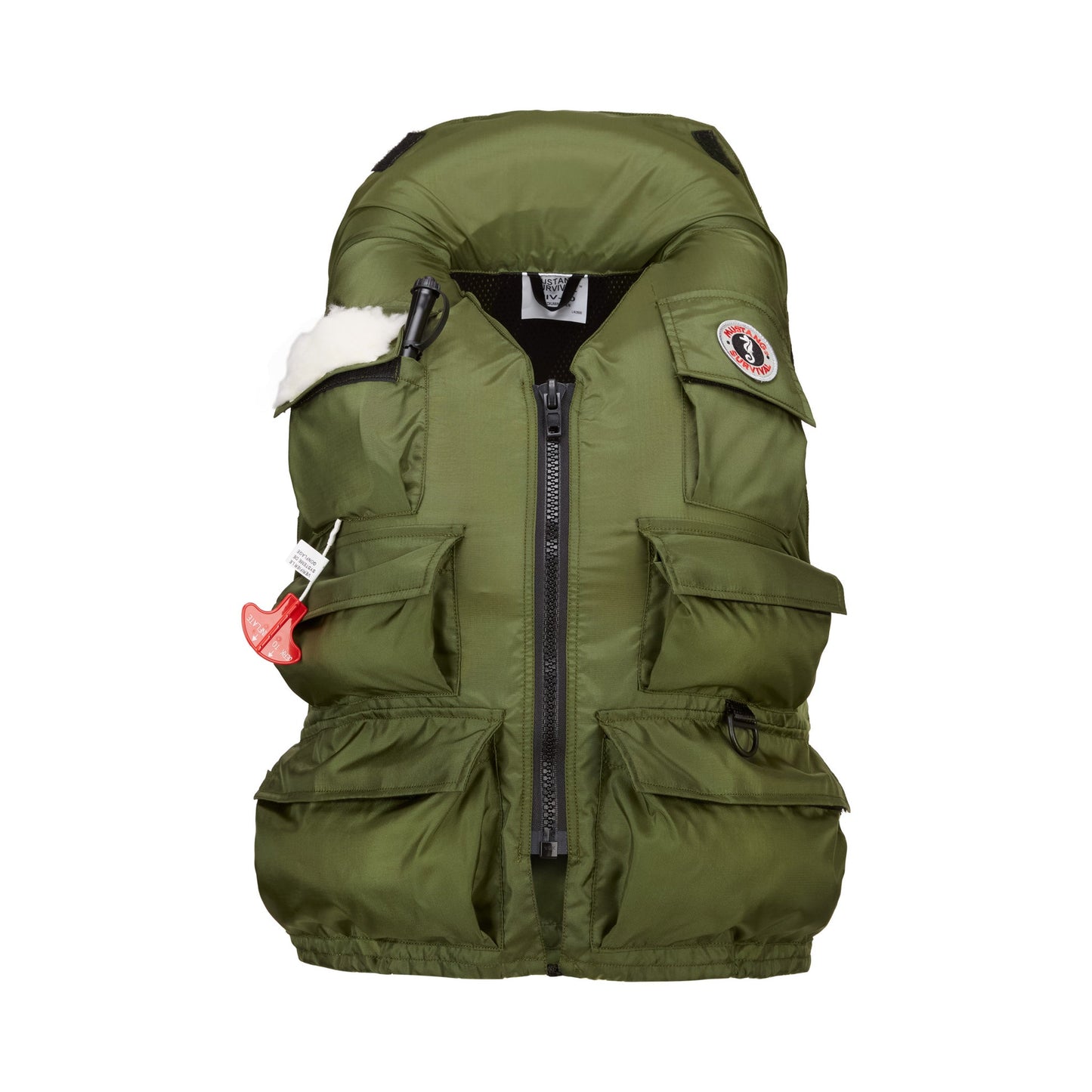 Mustang Manual Inflatable Fisherman'S Vest L Olive