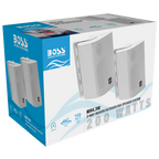 Boss Audio MR4.3w 3-way Box Speakers White pair - Boatyard Malaysia