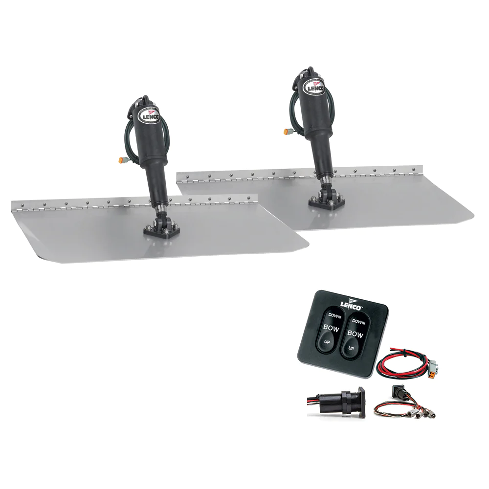 12" x 30" Standard Trim Tab Kit w/Standard Tactile Switch Kit 12V boatyardmalaysia