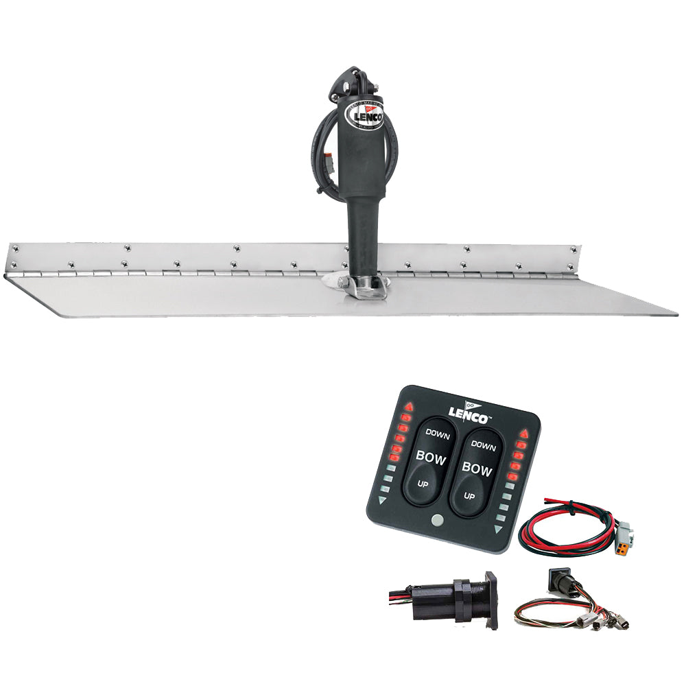 12" x 30" Super Strong Trim Tab Kit w/LED Indicator Switch Kit 12V boatyardmalaysia