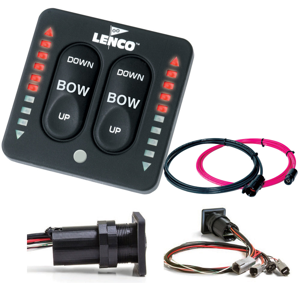 Lenco Marine LED Indicator Integrated Tactile Switch Kit W/Pigtail F/Dual Actuator Systems - Boatyard Malaysia