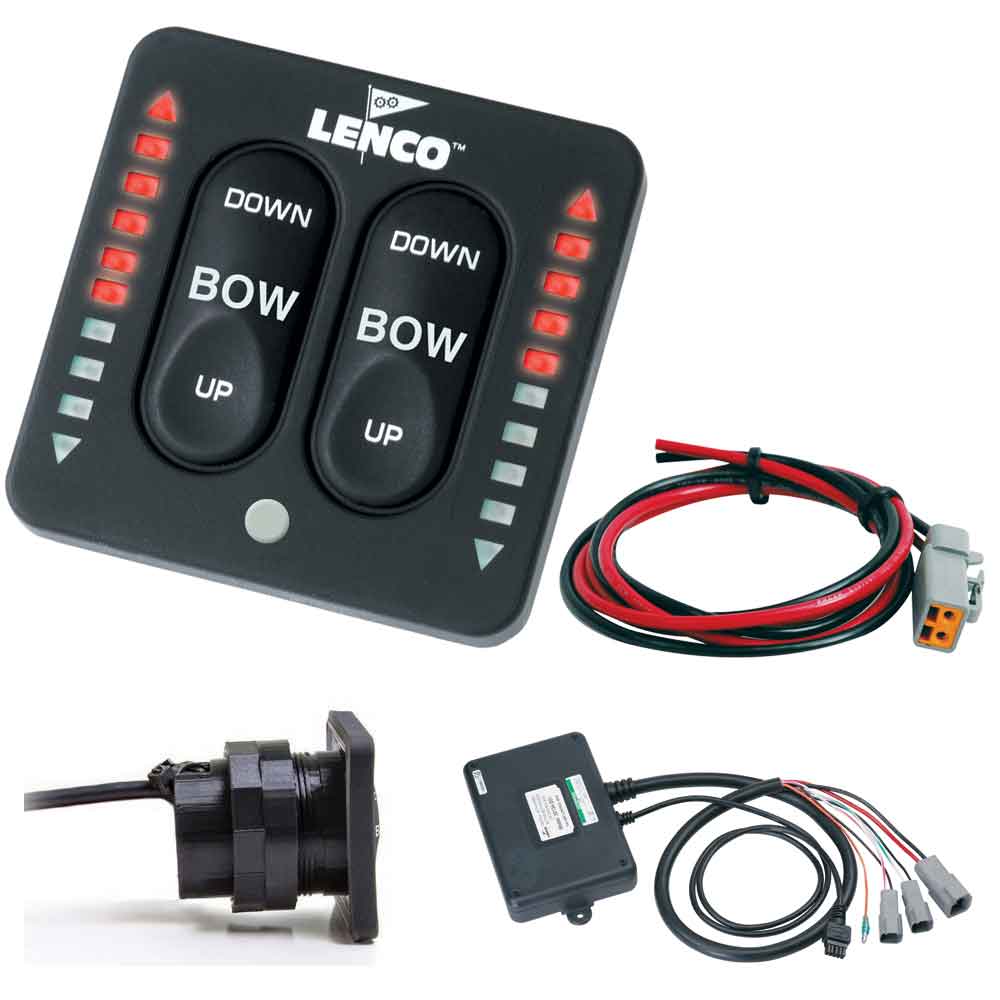 Lenco Marine LED Indicator Two-Piece Tactile Switch Kit W/Pigtail F/Single Actuator Systems - Boatyard Malaysia
