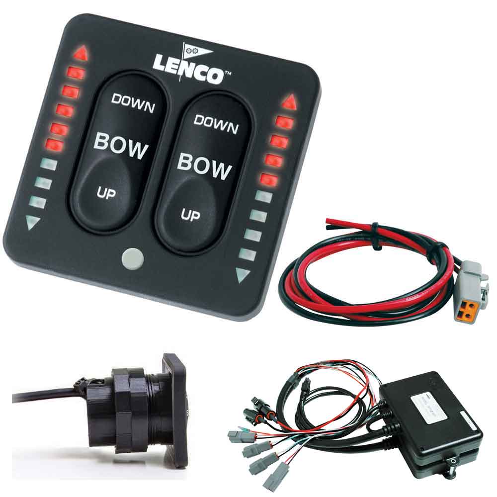 Lenco Marine LED Indicator Two-Piece Tactile Switch Kit W/Pigtail F/Dual Actuator Systems - Boatyard Malaysia
