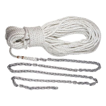 Lewmar 5/16 inch G4 Chain Spliced to 9/16 inch 3-Strand Rope - Boatyard Malaysia