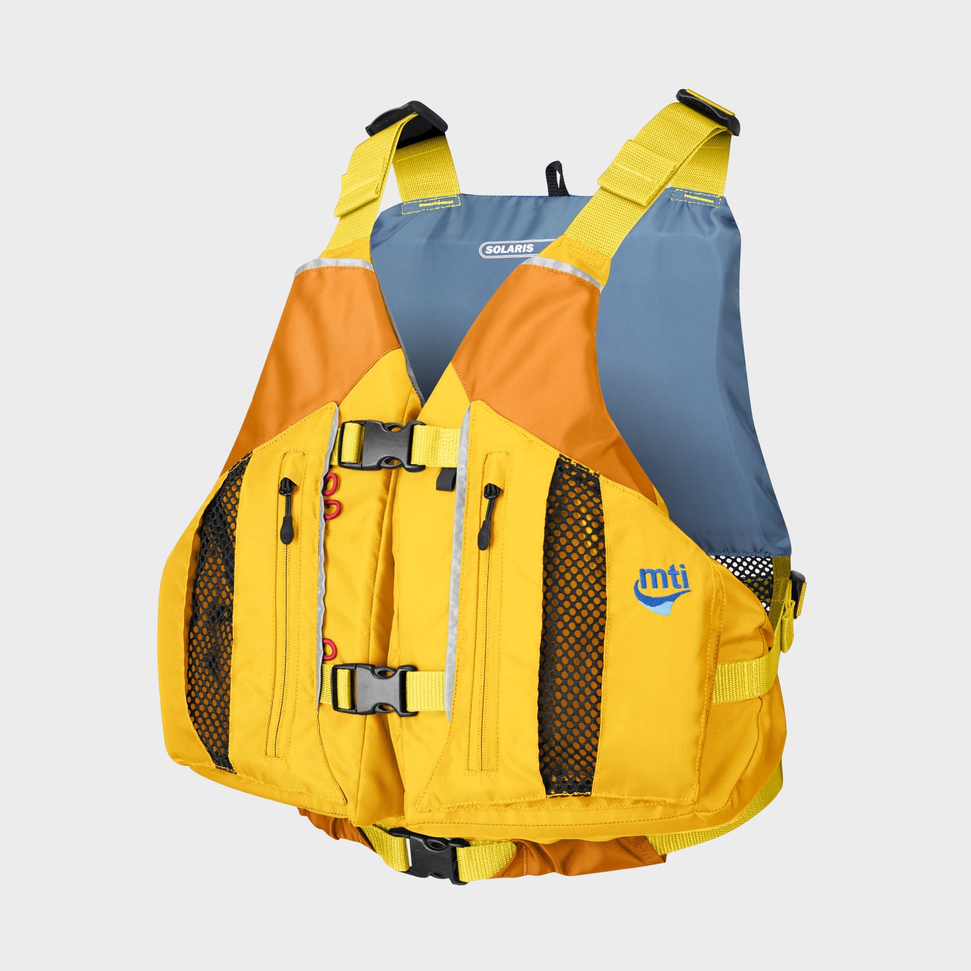 Mustang Solaris Foam Vest Yellow Grey XS/S boatyardmalaysia