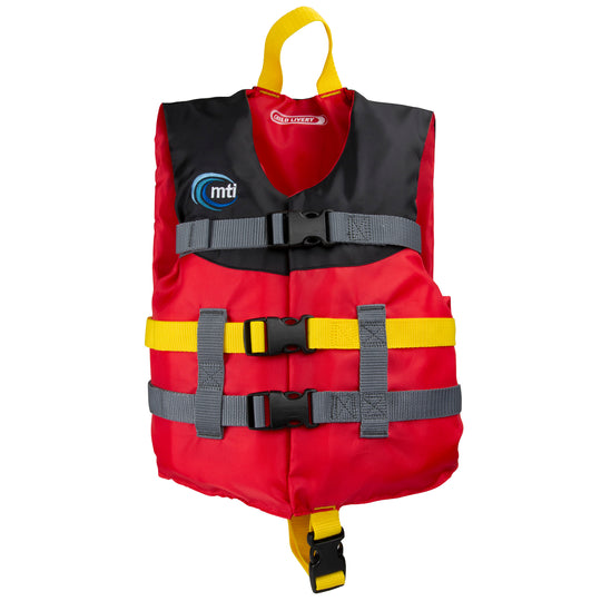 Mustang Child Livery Foam Vest 30-50 Lbs Red/Black
