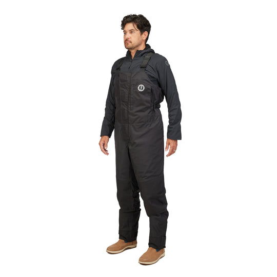 Mustang Catalyst Flotation Bib Pant Med Black boatyardmalaysia