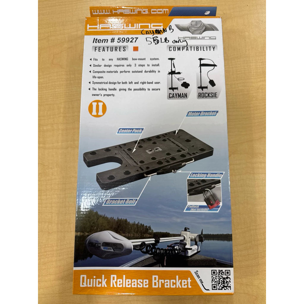Haswing Quick Release Bracket 59927 - Cayman B 55lbs None GPS model boatyardmalaysia