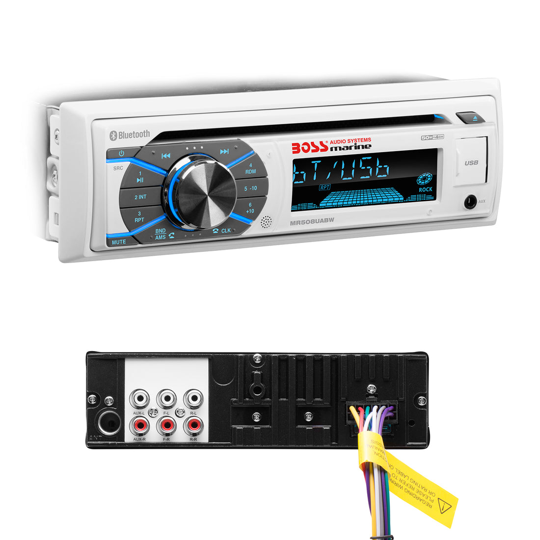 Boss Audio MR508UABW Single-din Bluetooth/cd/usb/sd/mp3/wma/ - Boatyard Malaysia