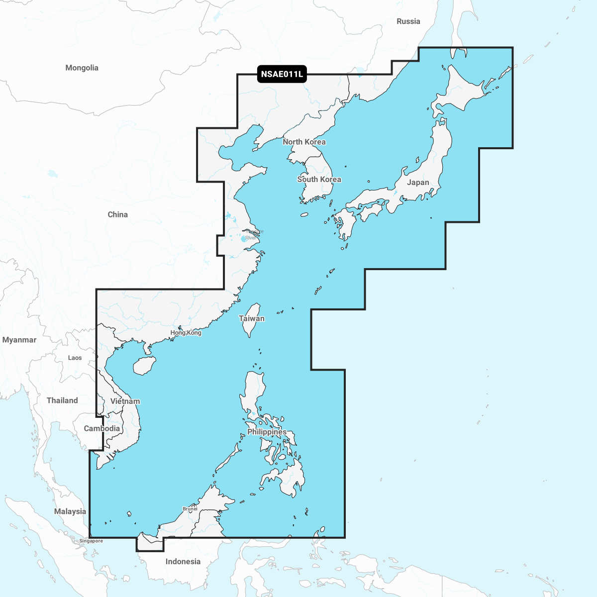 Navionics+ NSAE011L - China Sea & Japan - Marine Chart boatyardmalaysia