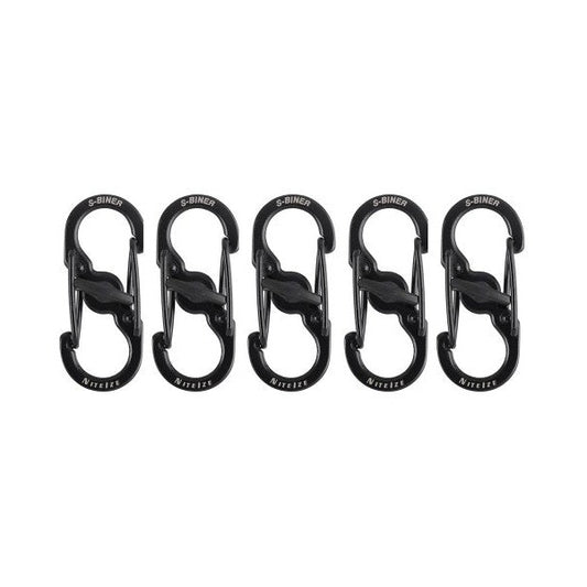 NITE IZE S-BINER MICROLOCK SS 5PC PACK BLACK LSBM-01-5R7 boatyardmalaysia