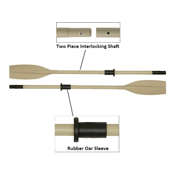 Oceansouth Heavy Duty Aluminum Oars Split Shaft - Boatyard Malaysia