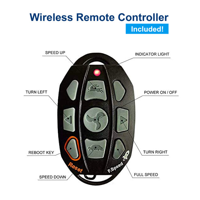 Cayman B GPS With Anchor Mode On Remote - White boatyardmalaysia