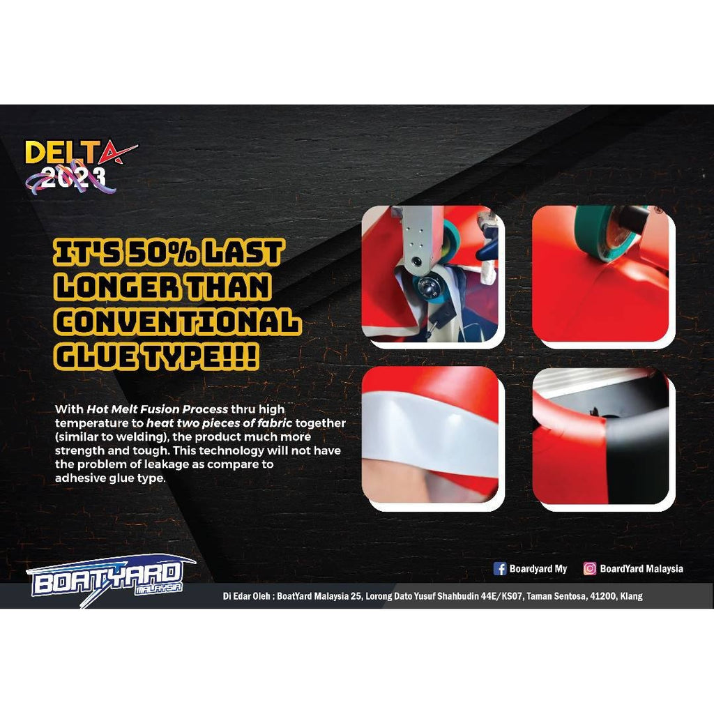 Delta AL360 Rigid Inflatable Boat - Red - Boatyard Malaysia