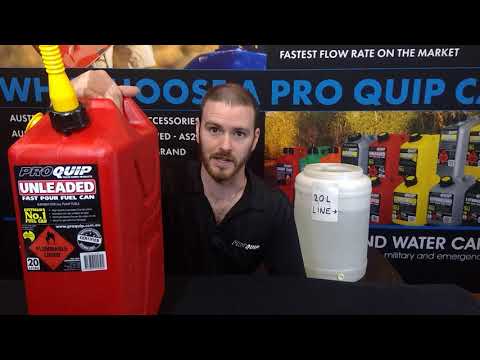 Plastic Fast Pour Fuel Can