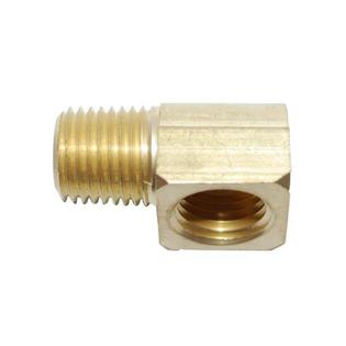 Attwood Universal 90 Degree Elbow - 1/4" NPT X 1/4" NPTF - Brass