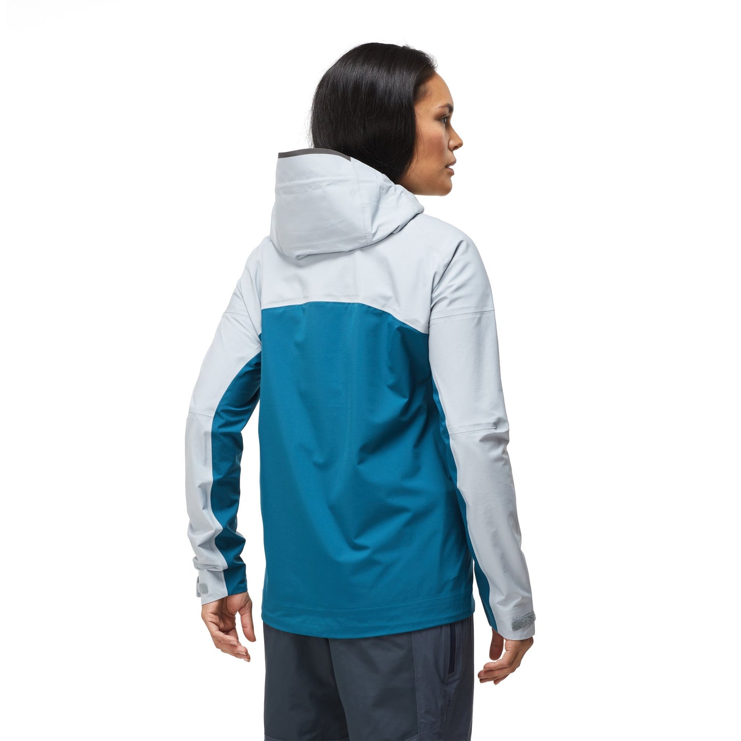 Mustang Women's Callan Waterproof Jacket Medium (Mid Grey - Ocean Blue)