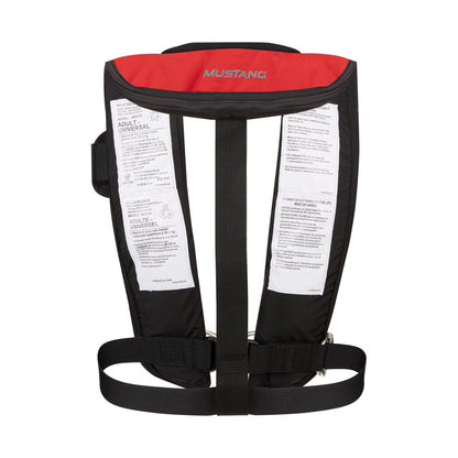 Mustang HIT Hydrostatic Inflatable PFD with Tether Points Red/Black