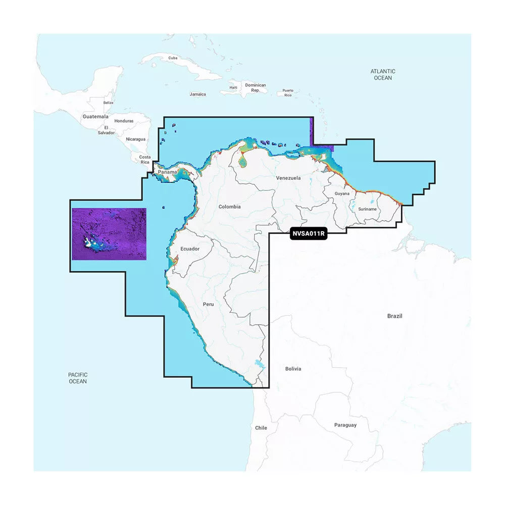 Navionics Vision+ NVSA011R South America North boatyardmalaysia