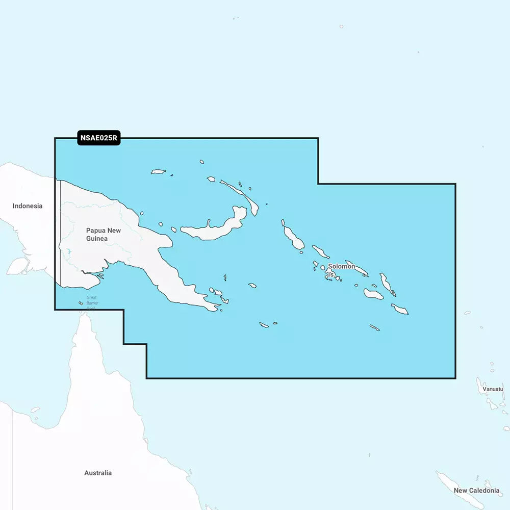 Navionics+ NSAE025R - Papua New Guinea & Solomon Islands - Marine Chart boatyardmalaysia