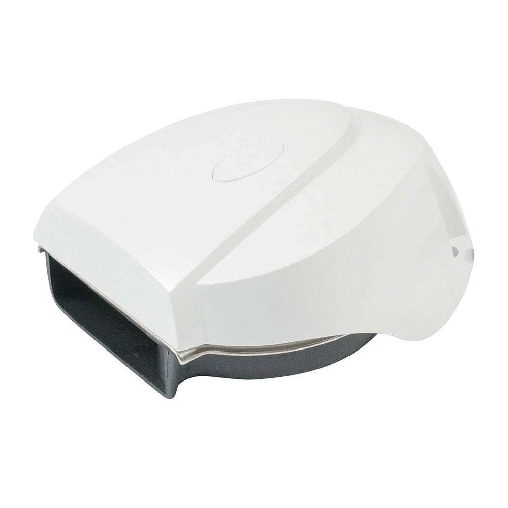 12V Miniblast Compact Single Horn With White Cover boatyardmalaysia