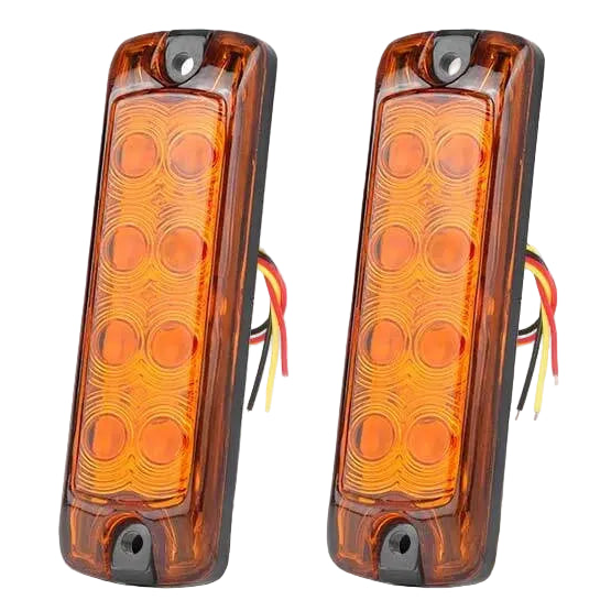 2PCS Car Marker Lamp Warning Lights LED Side Clearance Marker Lamp For Trailer Truck Caravan 12V- 24V boatyardmalaysia