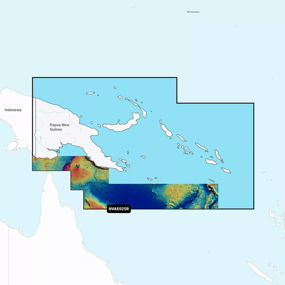 Navionics Vision+ NVAE025R - Papua New Guinea & Solomon Islands - Marine Chart boatyardmalaysia